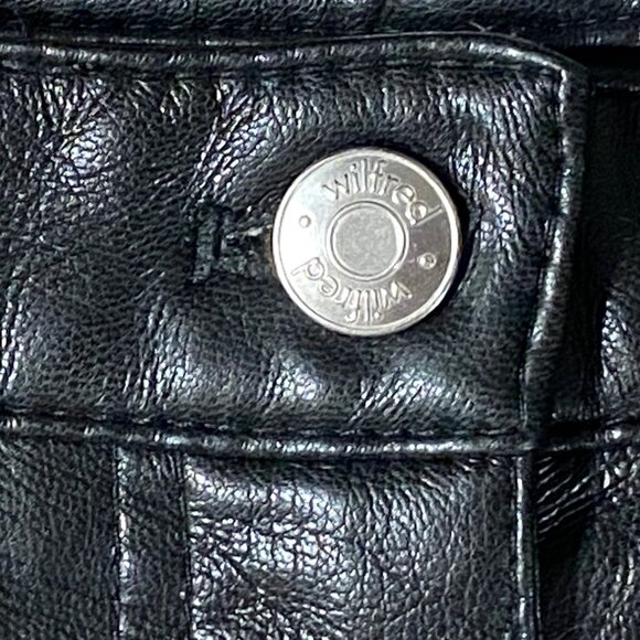 Wilfred Melina Leather Matrix Steampunk Grunge Goth Minimalist Western Pants 8 - Picture 6 of 9